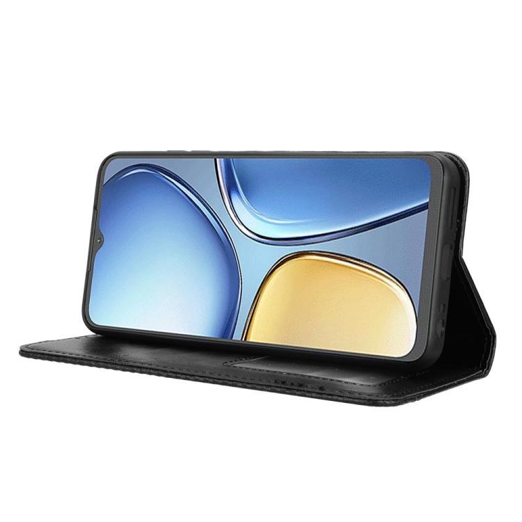 For itel A90 4G Magnetic Buckle Retro Texture Leather Phone Case