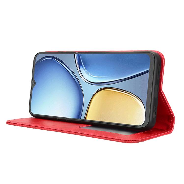 For itel A90 4G Magnetic Buckle Retro Texture Leather Phone Case