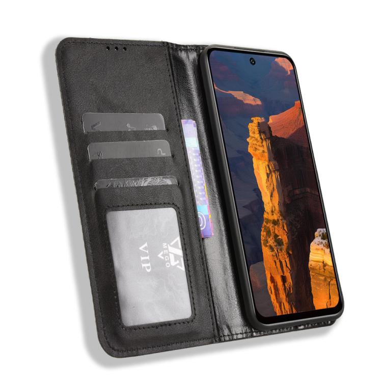 For itel A95 5G Magnetic Buckle Retro Texture Leather Phone Case
