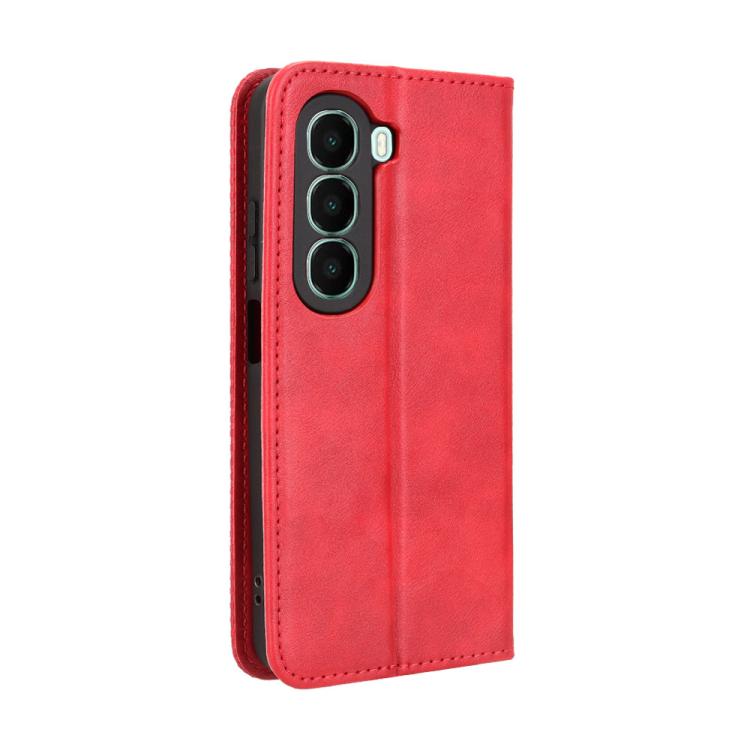 For itel A95 5G Magnetic Buckle Retro Texture Leather Phone Case
