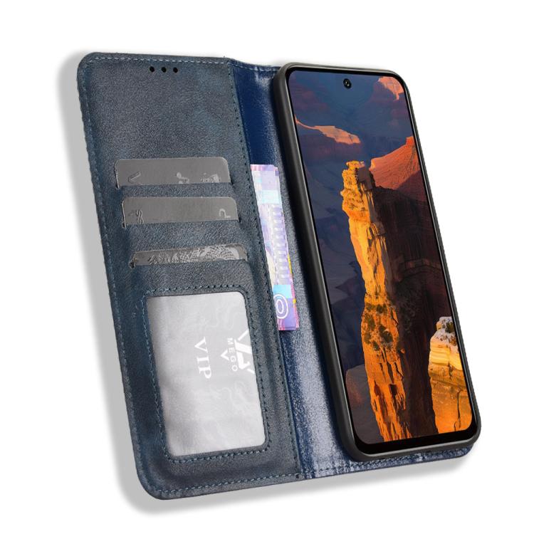 For itel A95 5G Magnetic Buckle Retro Texture Leather Phone Case