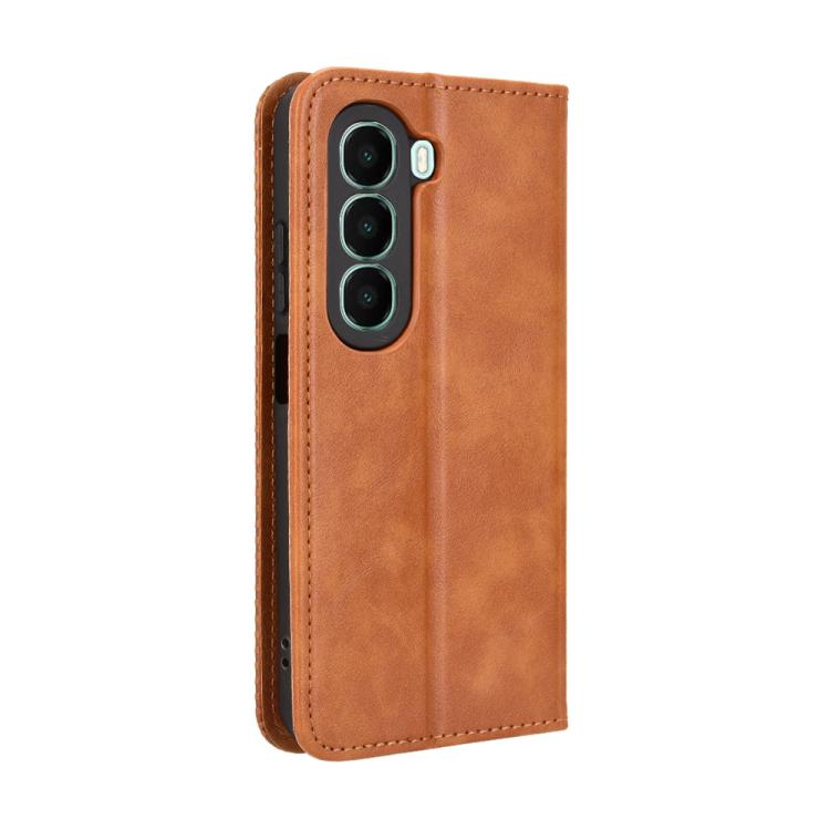 For itel A95 5G Magnetic Buckle Retro Texture Leather Phone Case