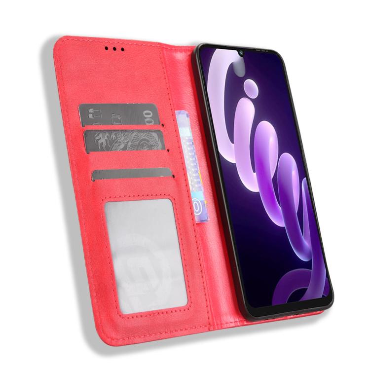 For itel City 100 4G Magnetic Buckle Retro Texture Leather Phone Case