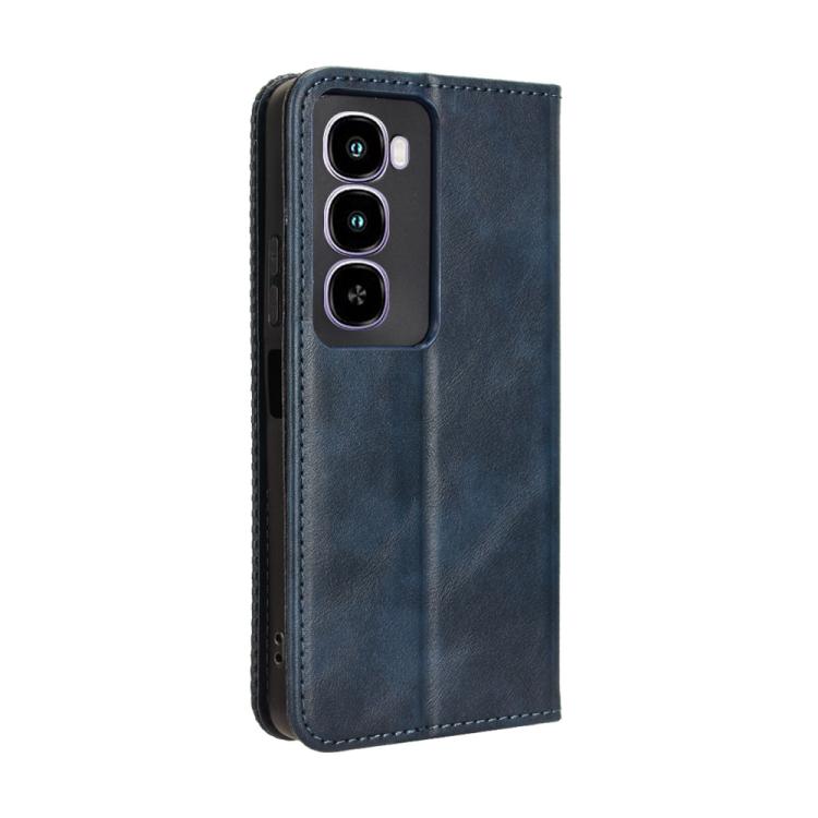 For itel City 100 4G Magnetic Buckle Retro Texture Leather Phone Case