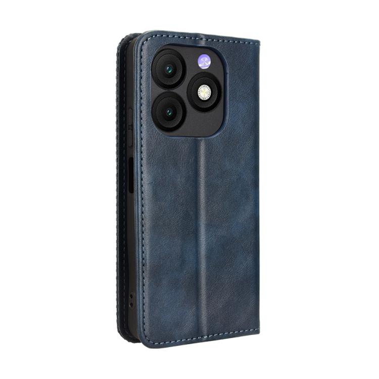 For itel Zeno 10 Magnetic Buckle Retro Texture Leather Phone Case