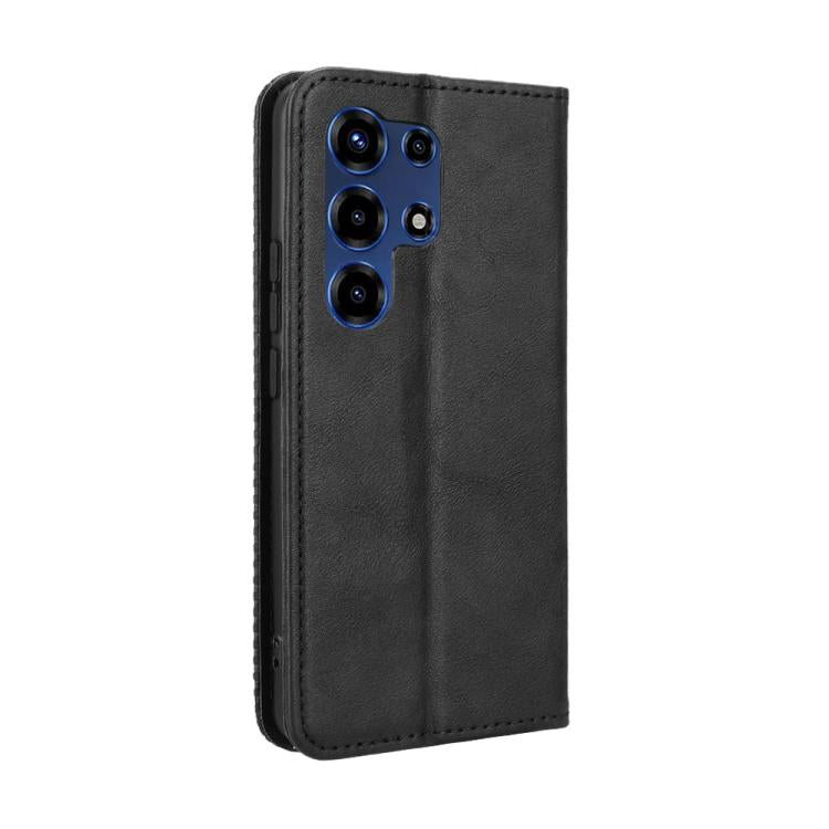 For itel Super 26 Ultra Magnetic Buckle Retro Texture Leather Phone Case