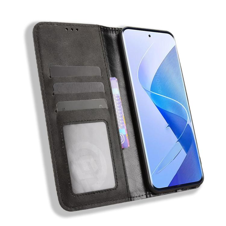 For itel Super 26 Ultra Magnetic Buckle Retro Texture Leather Phone Case