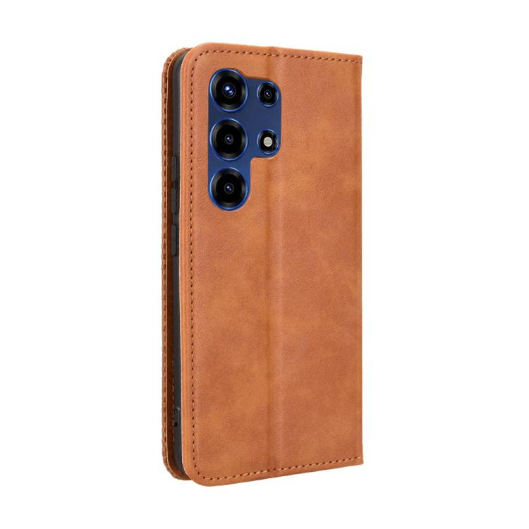 For itel Super 26 Ultra Magnetic Buckle Retro Texture Leather Phone Case