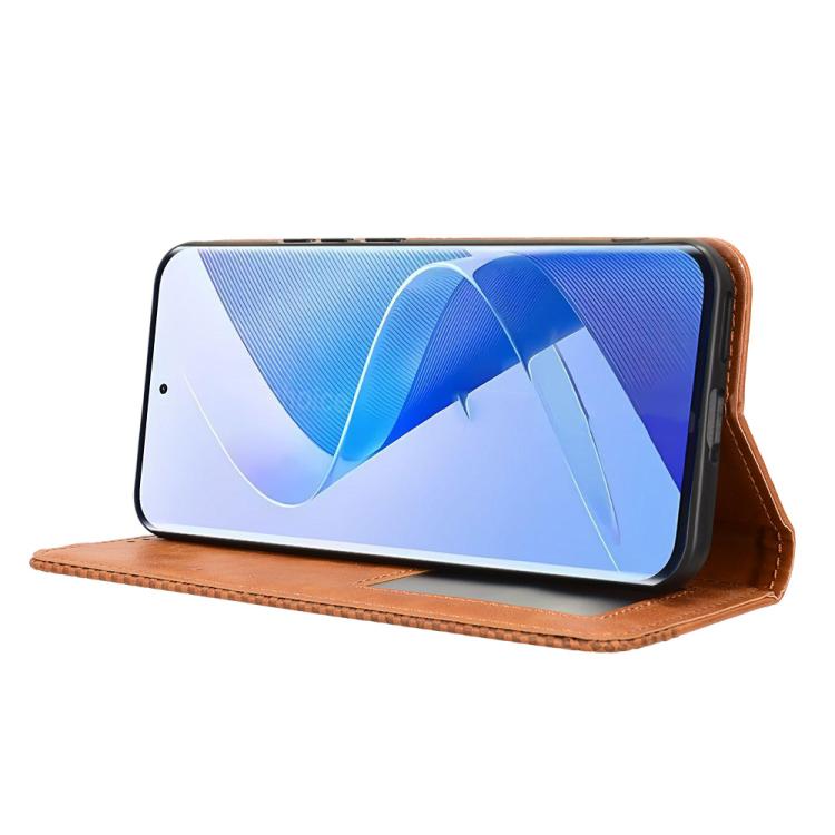 For itel Super 26 Ultra Magnetic Buckle Retro Texture Leather Phone Case