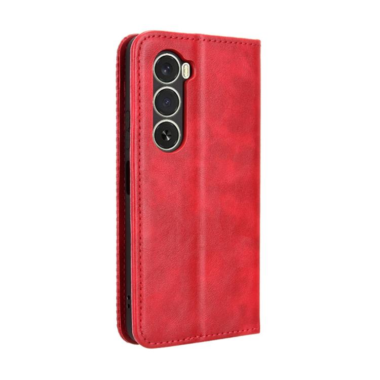 For itel A100 4G Magnetic Buckle Retro Texture Leather Phone Case