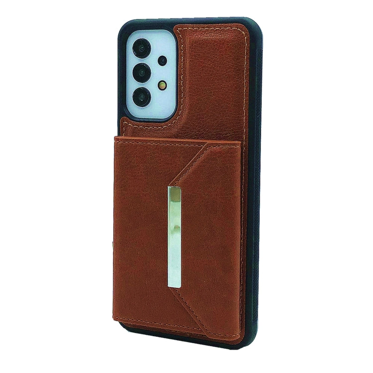 For Samsung Galaxy S20 FE Solid Color Metal Buckle Card Slots Bag Phone Case