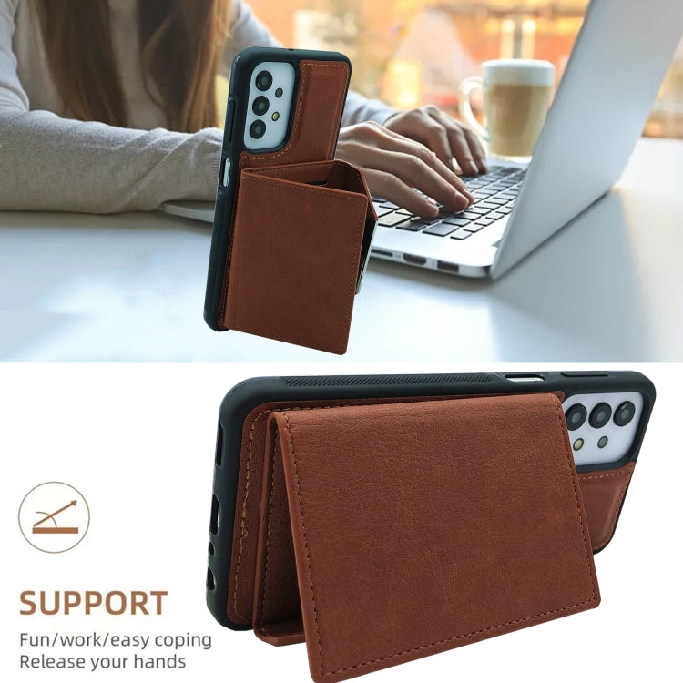 For Samsung Galaxy S20 FE Solid Color Metal Buckle Card Slots Bag Phone Case