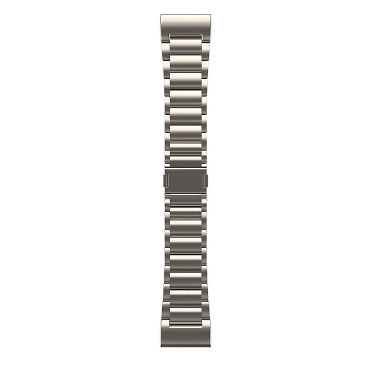 For Garmin Tactix 7 Pro / Fenix 7X 26mm Three-Bead Magnetic Buckle Metal Quick Release Watch Band