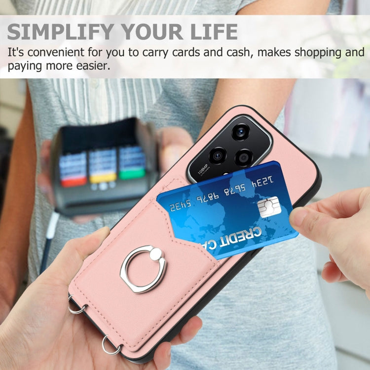 For Honor 200 Lite Global R20 Ring Card Holder Phone Case