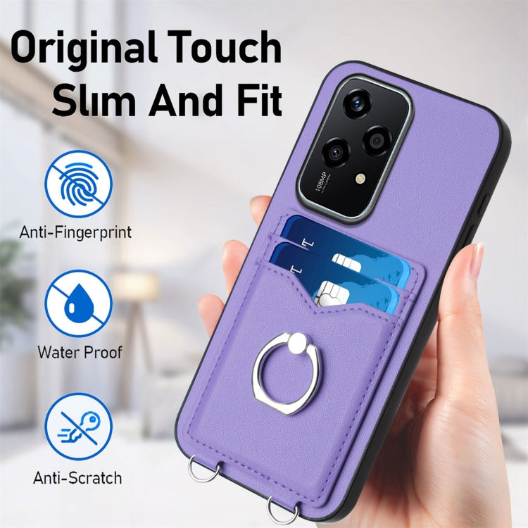 For Honor 200 Lite Global R20 Ring Card Holder Phone Case