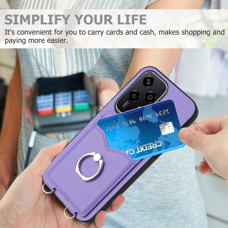 For Honor 200 Lite Global R20 Ring Card Holder Phone Case