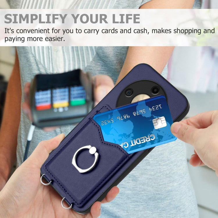 For Honor X9b / Magic6 Lite R20 Ring Card Holder Phone Case