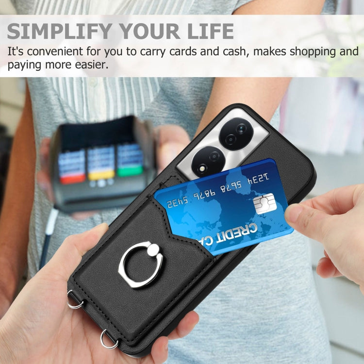 For Honor X7b / Play 8T 5G R20 Ring Card Holder Phone Case