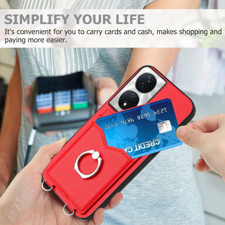 For Honor X7b / Play 8T 5G R20 Ring Card Holder Phone Case