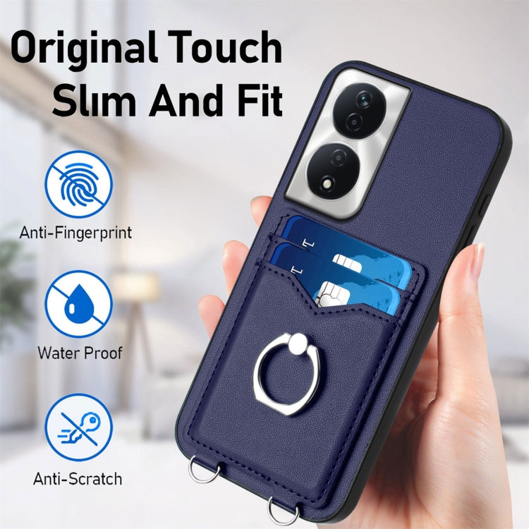 For Honor X7b / Play 8T 5G R20 Ring Card Holder Phone Case