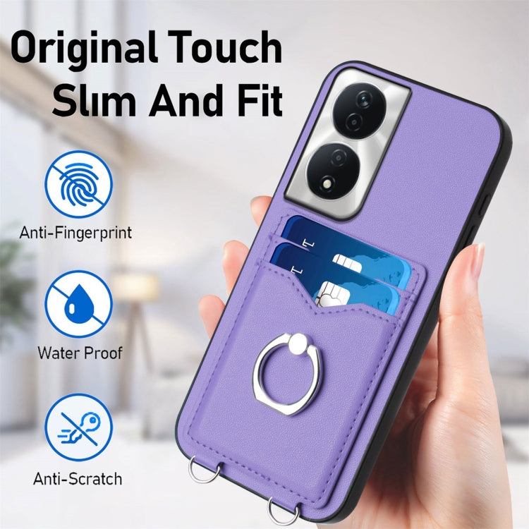 For Honor X7b / Play 8T 5G R20 Ring Card Holder Phone Case