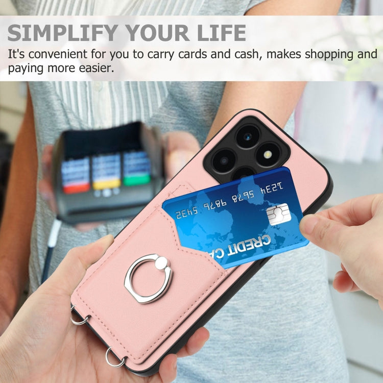 For Honor X6a Global R20 Ring Card Holder Phone Case