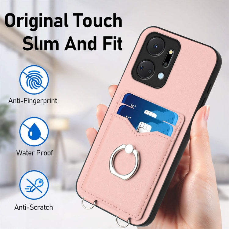 For Honor X7a / Play7T R20 Ring Card Holder Phone Case