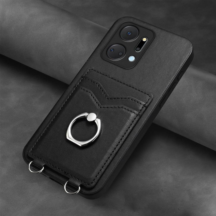 For Honor X7a / Play7T R20 Ring Card Holder Phone Case