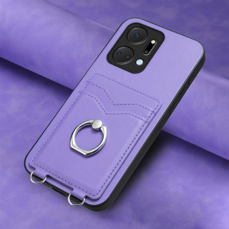 For Honor X7a / Play7T R20 Ring Card Holder Phone Case