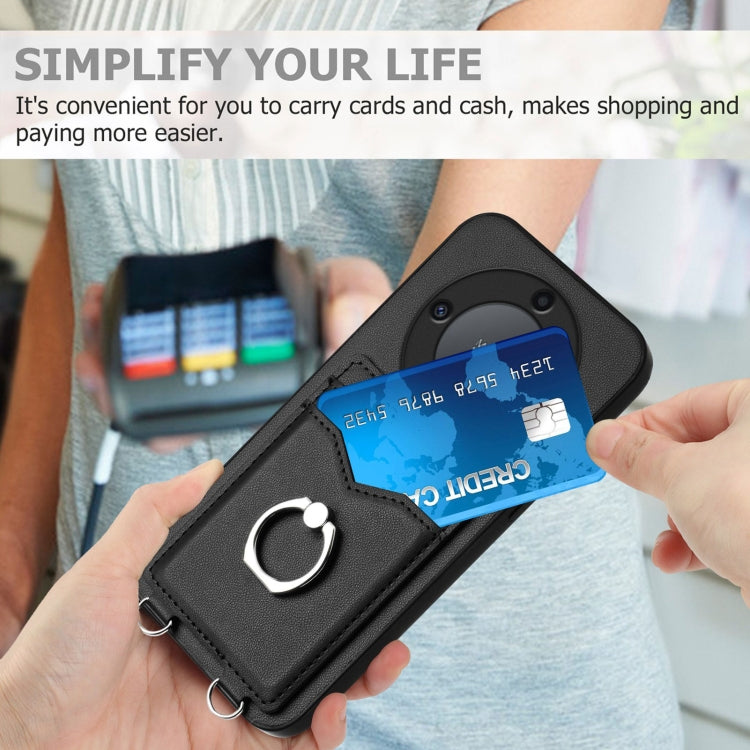 For Honor X9a / Magic5 Lite R20 Ring Card Holder Phone Case