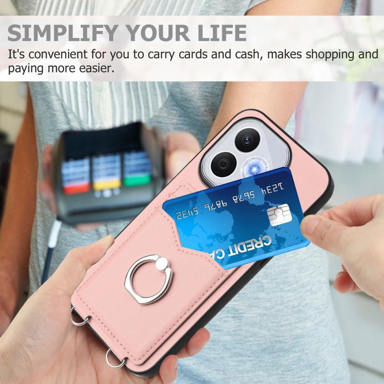 For Honor 400 Lite Global / X70i R20 Ring Card Holder Phone Case