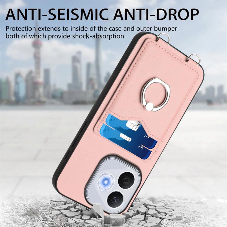For Honor 400 Lite Global / X70i R20 Ring Card Holder Phone Case