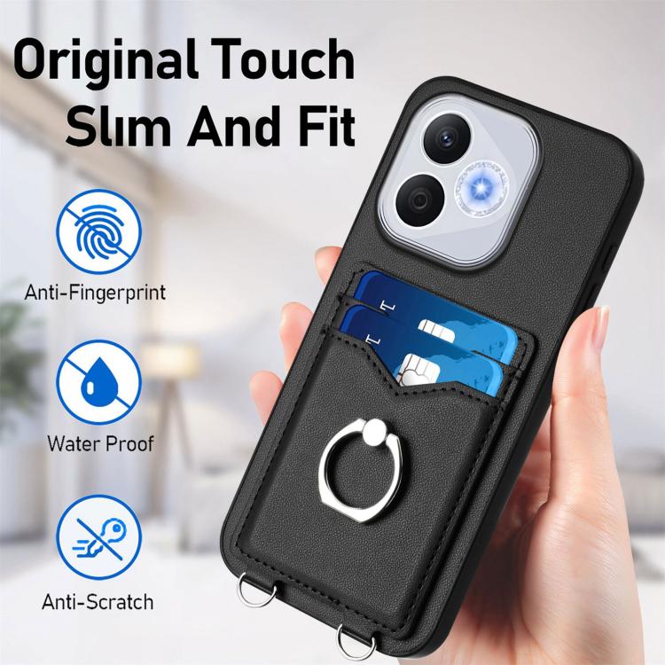 For Honor 400 Lite Global / X70i R20 Ring Card Holder Phone Case