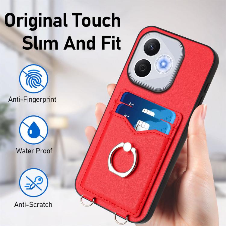 For Honor 400 Lite Global / X70i R20 Ring Card Holder Phone Case