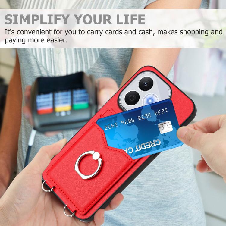 For Honor 400 Lite Global / X70i R20 Ring Card Holder Phone Case