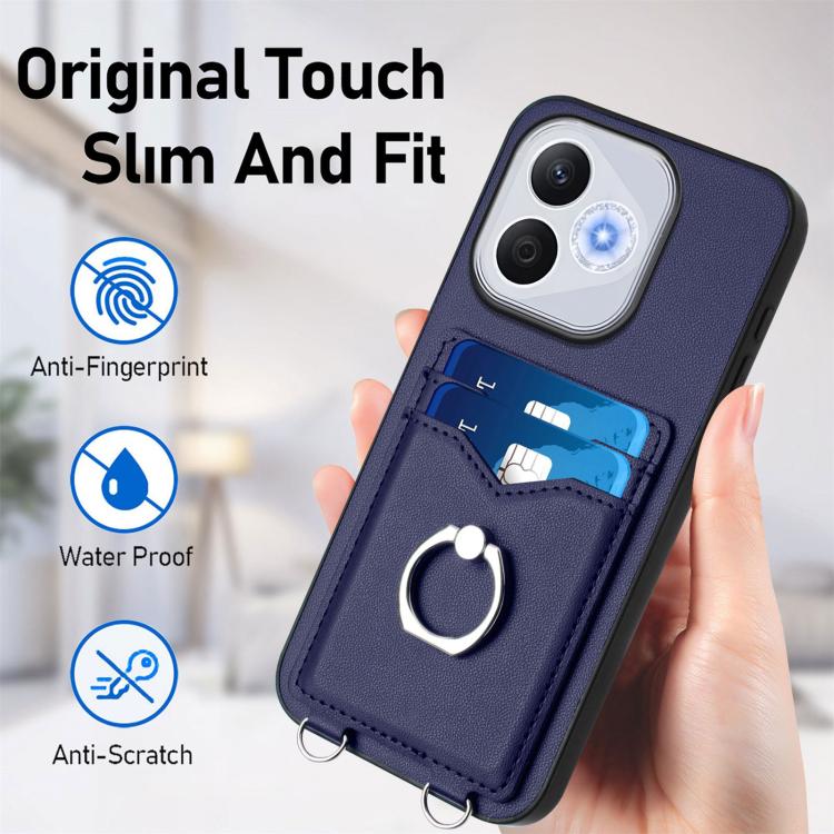 For Honor 400 Lite Global / X70i R20 Ring Card Holder Phone Case