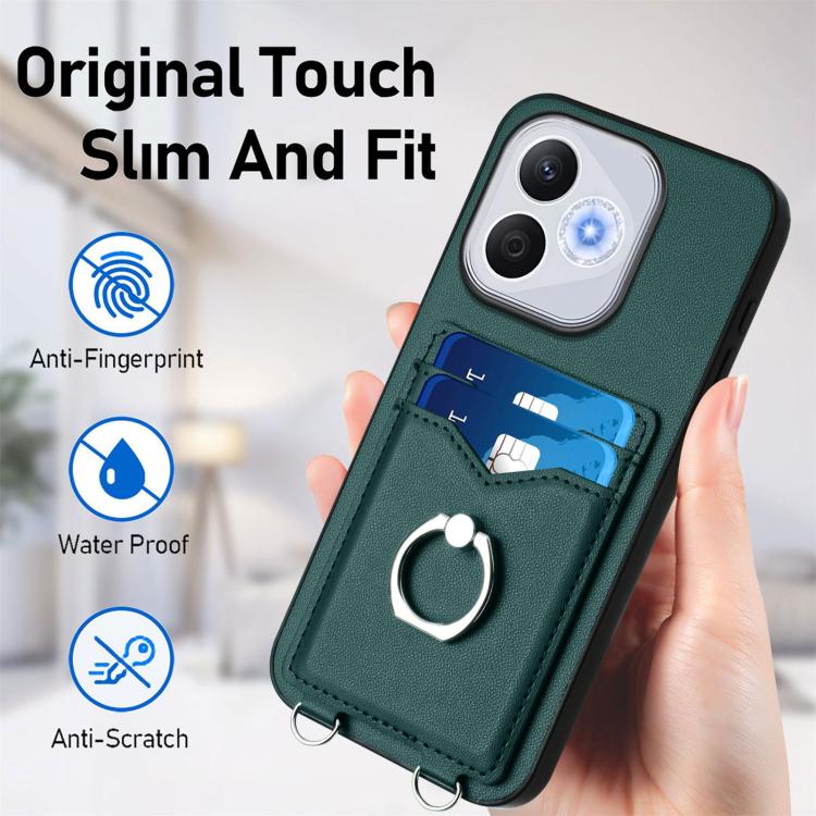 For Honor 400 Lite Global / X70i R20 Ring Card Holder Phone Case