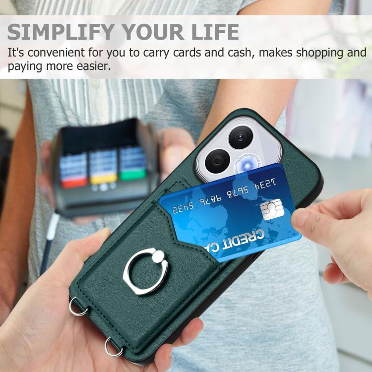 For Honor 400 Lite Global / X70i R20 Ring Card Holder Phone Case
