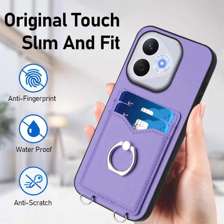 For Honor 400 Lite Global / X70i R20 Ring Card Holder Phone Case