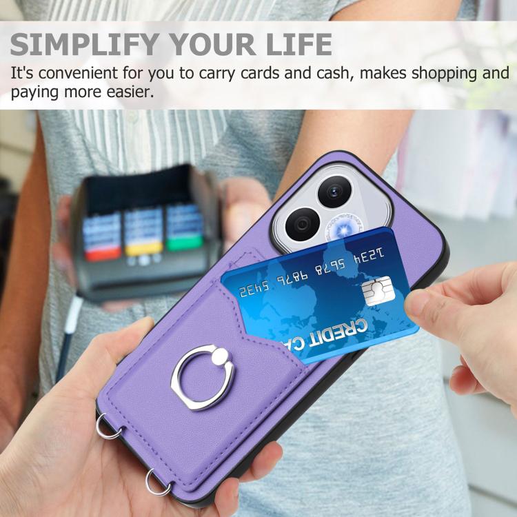For Honor 400 Lite Global / X70i R20 Ring Card Holder Phone Case
