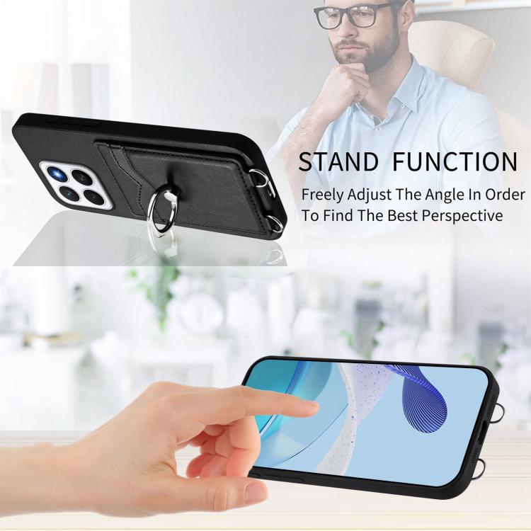 For Honor X8c 4G R20 Ring Card Holder Phone Case