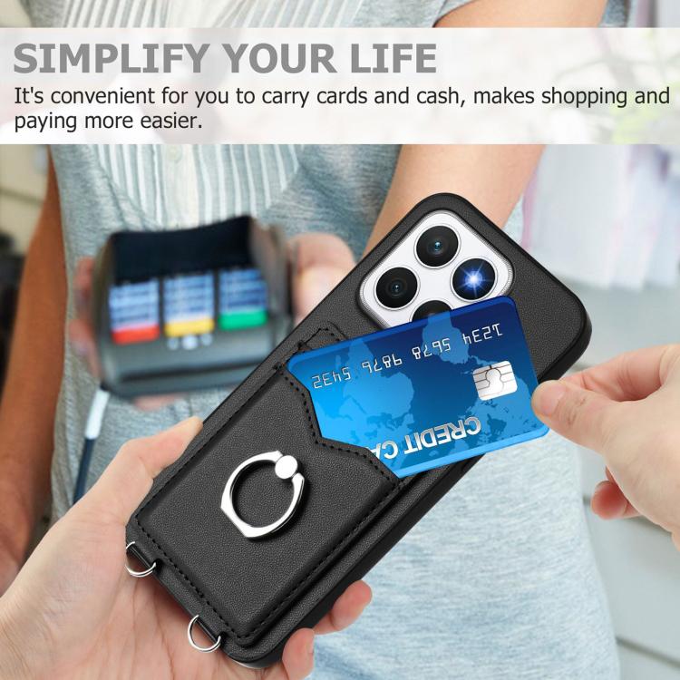 For Honor X8c 4G R20 Ring Card Holder Phone Case