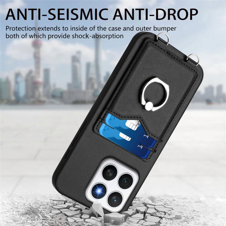 For Honor X8c 4G R20 Ring Card Holder Phone Case