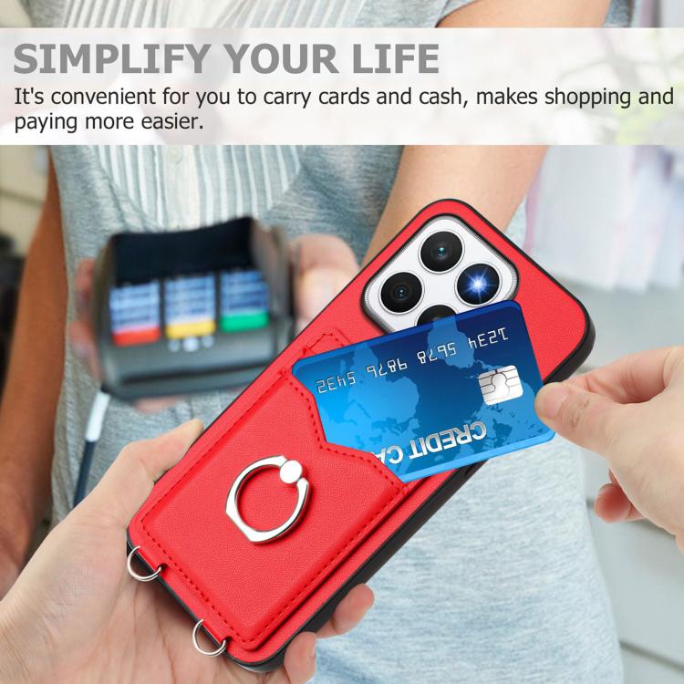 For Honor X8c 4G R20 Ring Card Holder Phone Case