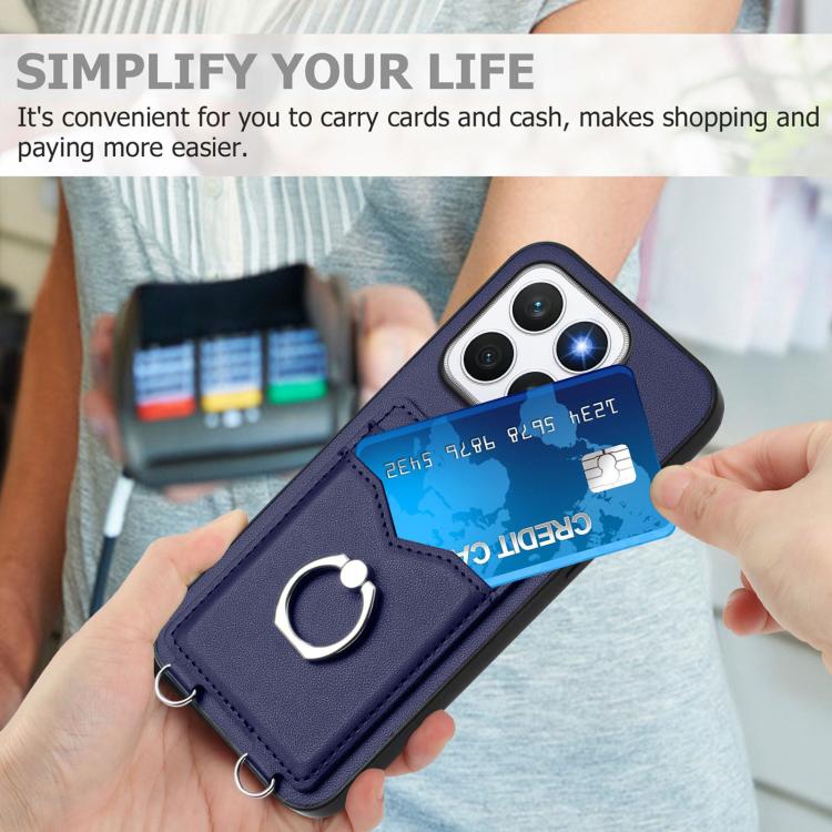 For Honor X8c 4G R20 Ring Card Holder Phone Case