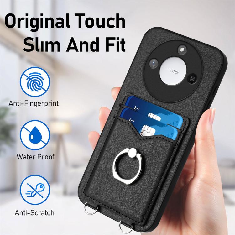 For Honor X60 / X9c Smart R20 Ring Card Holder Phone Case