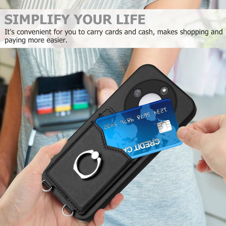 For Honor X60 / X9c Smart R20 Ring Card Holder Phone Case