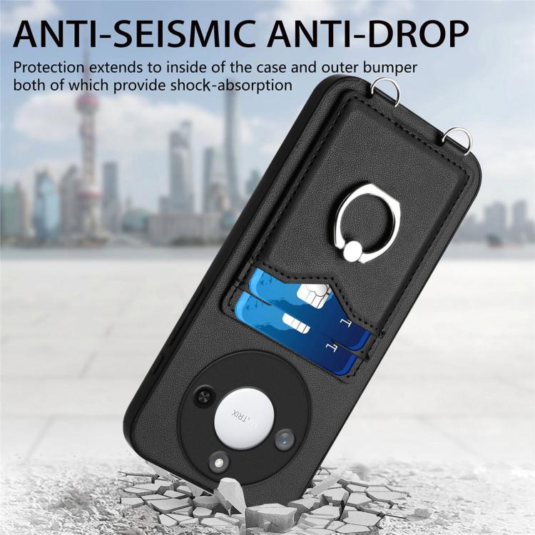 For Honor X60 / X9c Smart R20 Ring Card Holder Phone Case