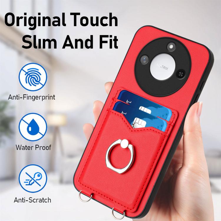 For Honor X60 / X9c Smart R20 Ring Card Holder Phone Case