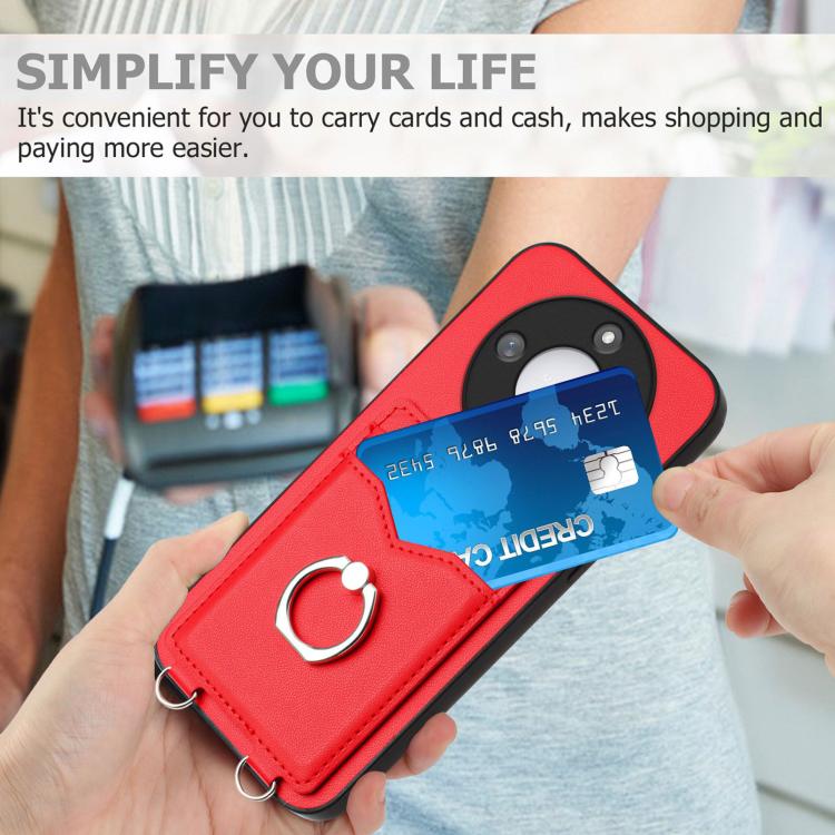For Honor X60 / X9c Smart R20 Ring Card Holder Phone Case